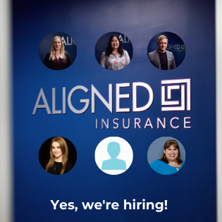 AM50 - We're hiring! - ALIGNED Insurance brokers