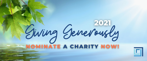 Nominate a charity for GIVING GENEROUSLY 2021