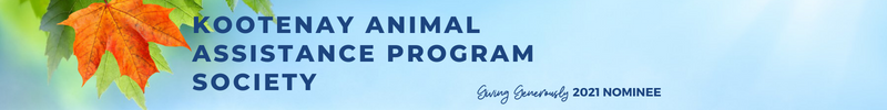 KOOTENAY ANIMAL ASSISTANCE PROGRAM SOCIETY ALIGNED - Giving Generously 2021 - WP