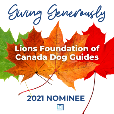 LIONS FOUNDATION OF CANADA DOG GUIDES GRAPHIC